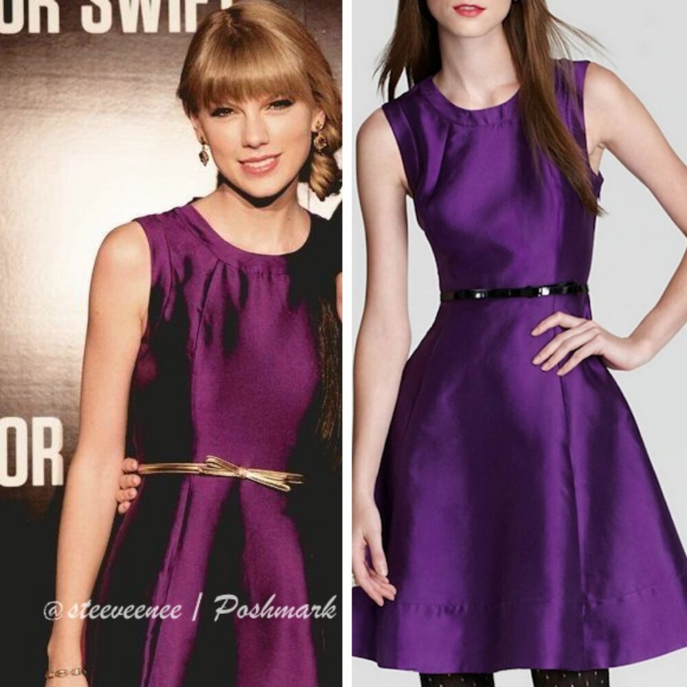 Kate Spade Basic Geometry Minty Dress in Plumberry ASO Taylor Swift